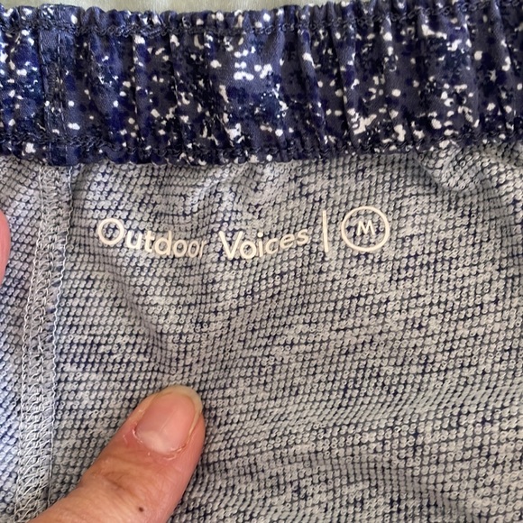 Outdoor Voices shorts in womens size medium in purple confetti color - Picture 3 of 5